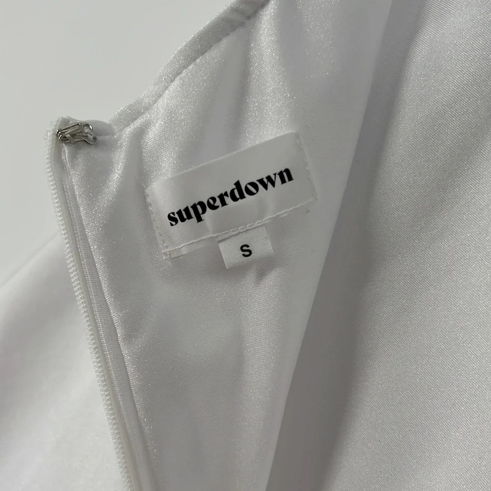 superdown Kiki Strappy Mini Dress in White - Picture 10 of 11